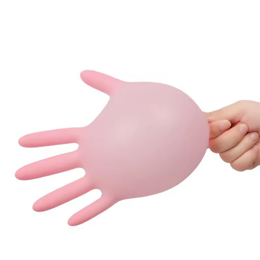 50/100PCS Pink Nitrile Gloves  - đánh giá và giá Rubber Glove Cleaning